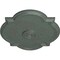 Ekena Millwork Waltz Ceiling Medallion (Fits Canopies up to 5 1/4"), 24"W x 20 1/2"H x 1 1/8"P, Cloud Burst Crackle CM24WACBC - alternate 2